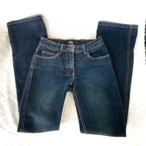 Laundry by Shelli Segal Mid-Rise Bootcut Jeans with Sparkle embellishments